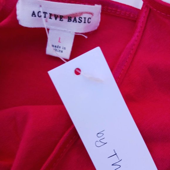 Active Basic Size L Red Women's Swim Suit - Picture 7 of 10
